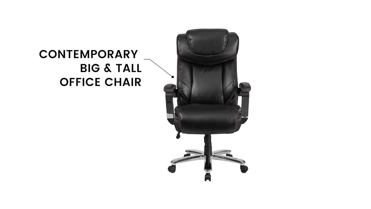 Kingston big and tall 2024 leather executive chair