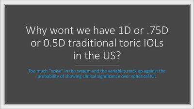 VIDEO: Low power toric IOLs