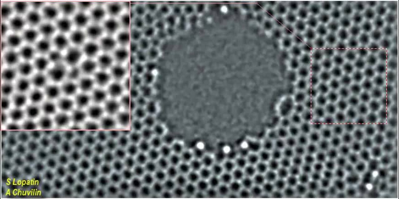 2D graphene imaged with high-resolution STEM