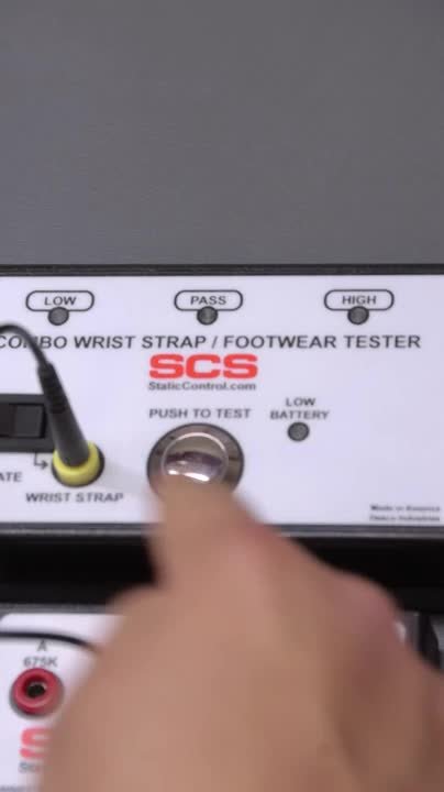 Calibrating the SCS Combo Wrist Strap and Footwear Tester SCS