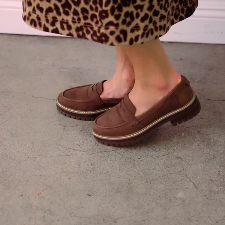 Women's Black Leather Cara Lug Loafer TOMS