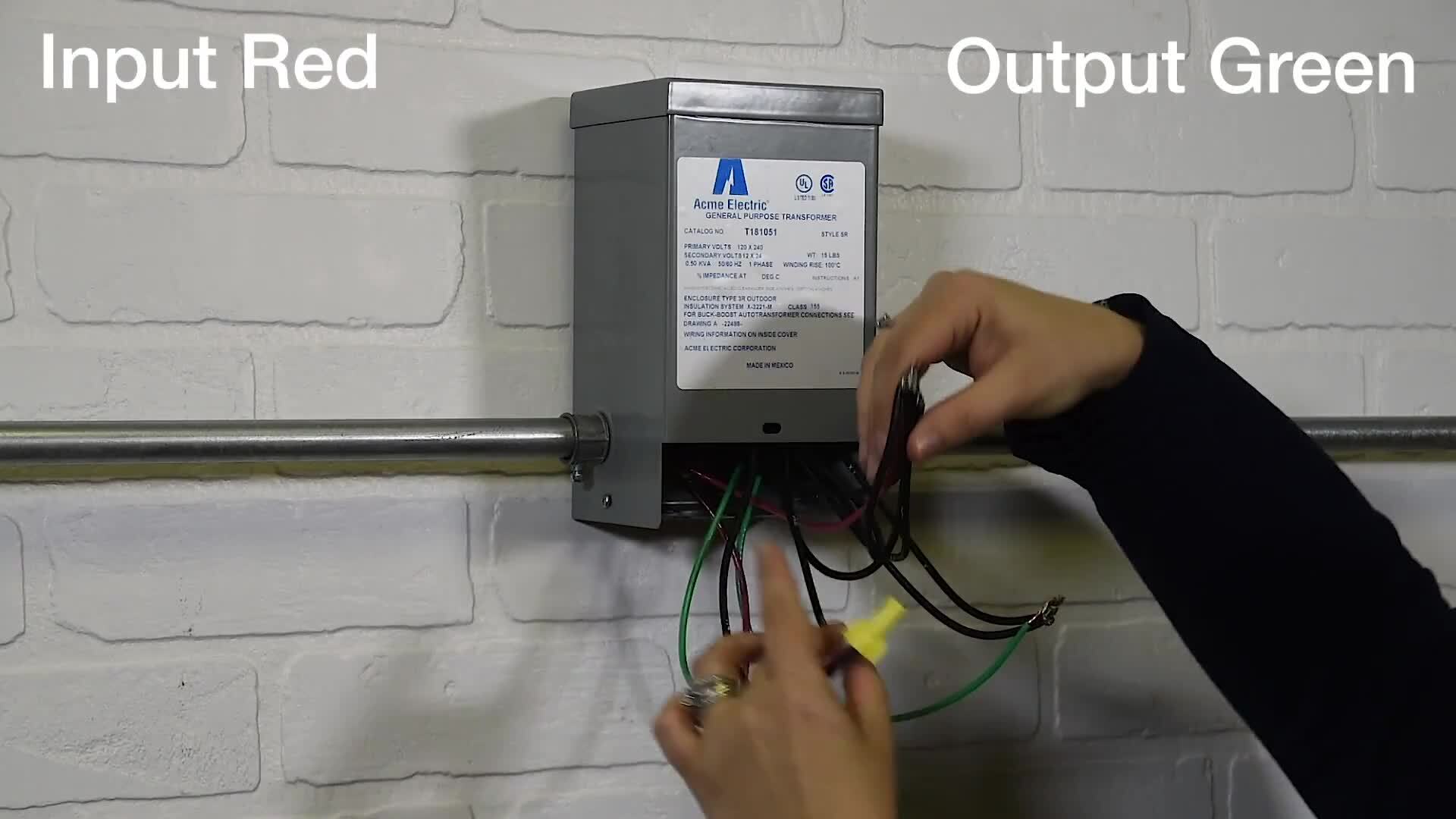 Acme Electric Single Phase Buck Boost Wiring Demo- Catalog Figure C