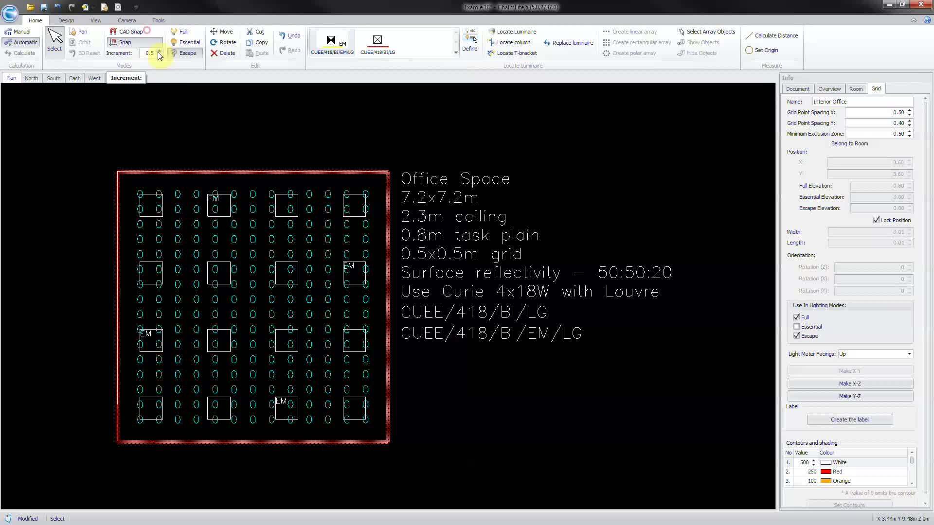Chalmit Killark Victor V5 Lighting Software-Completing a Lighting Design