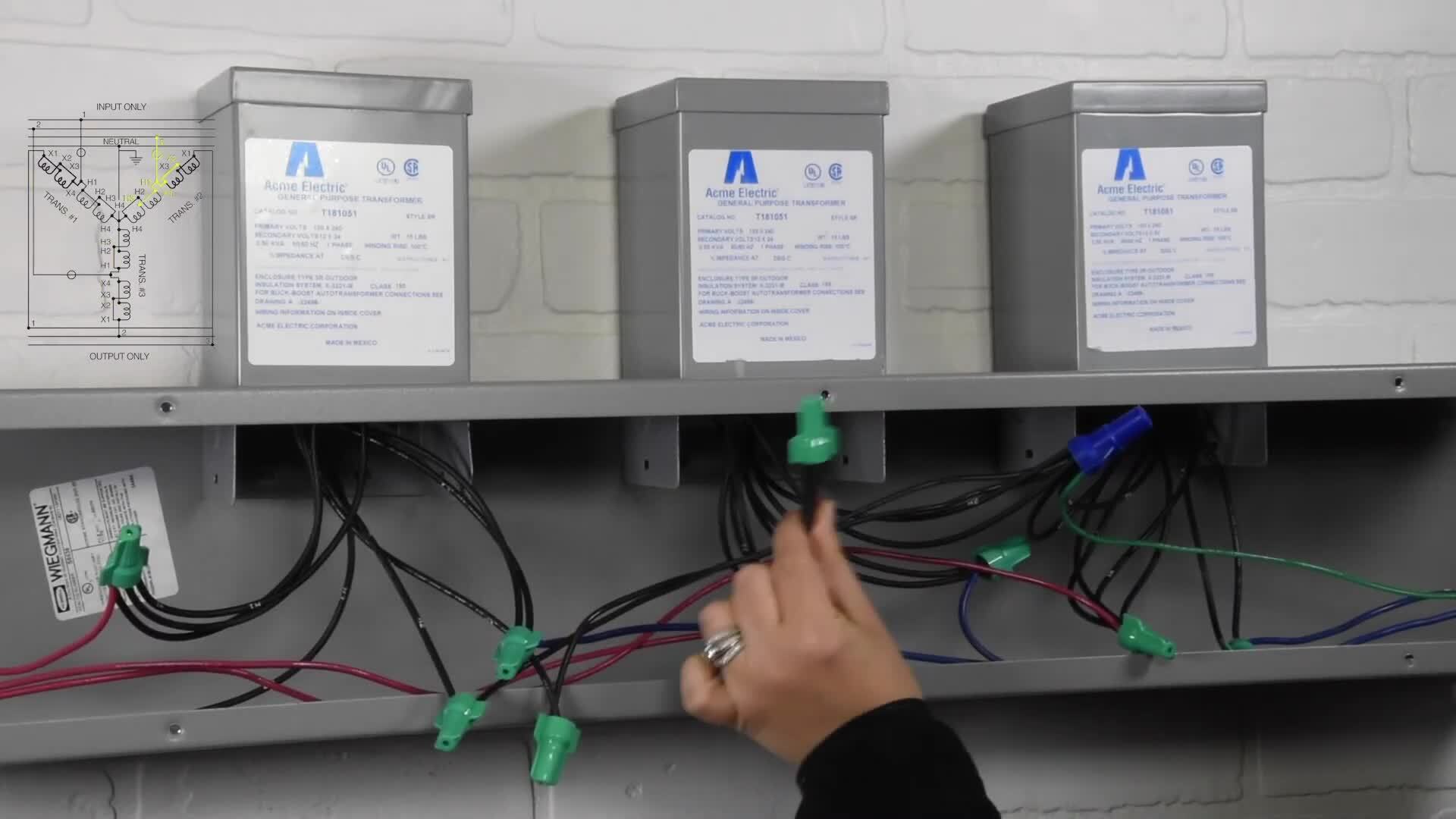Acme Electric Buck Boost Transformers- FIGURE AA WIRING DEMO