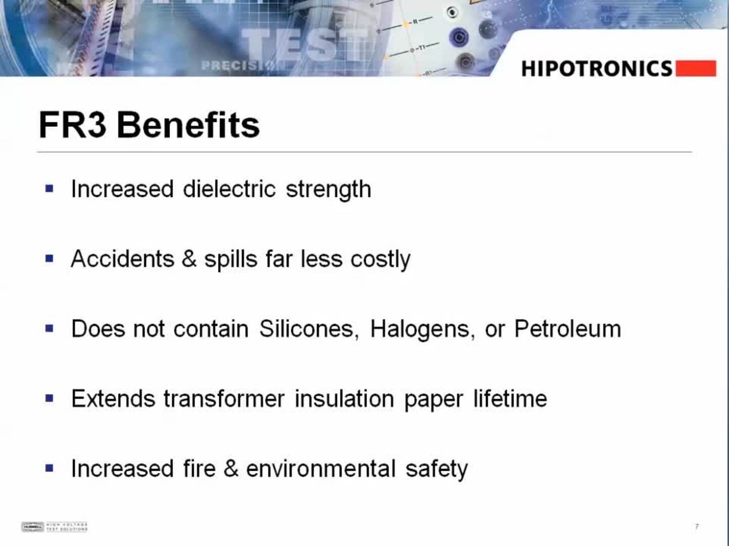 Hipotronics FR3 Oil in Hipotronics Products │ Webinar