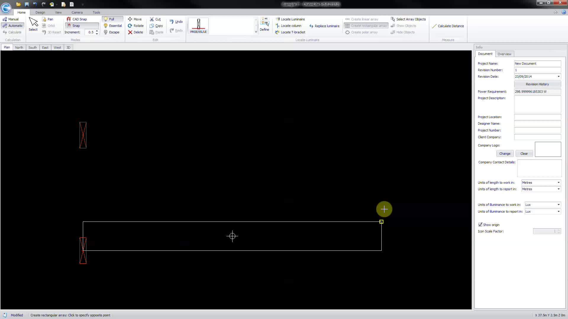 Chalmit Killark Victor V5 Lighting Software-Luminaire Arrays