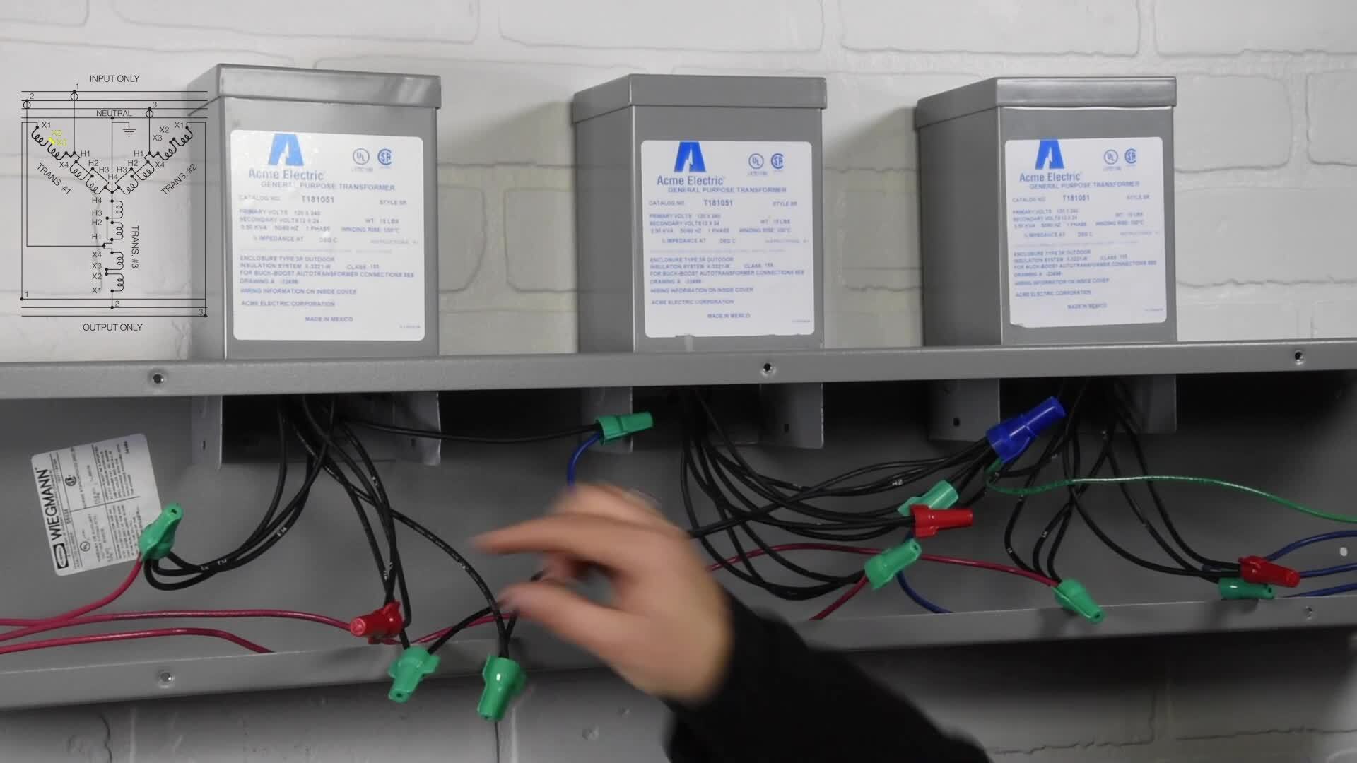 Acme Electric Buck Boost Transformers- FIGURE FF WIRING DEMO