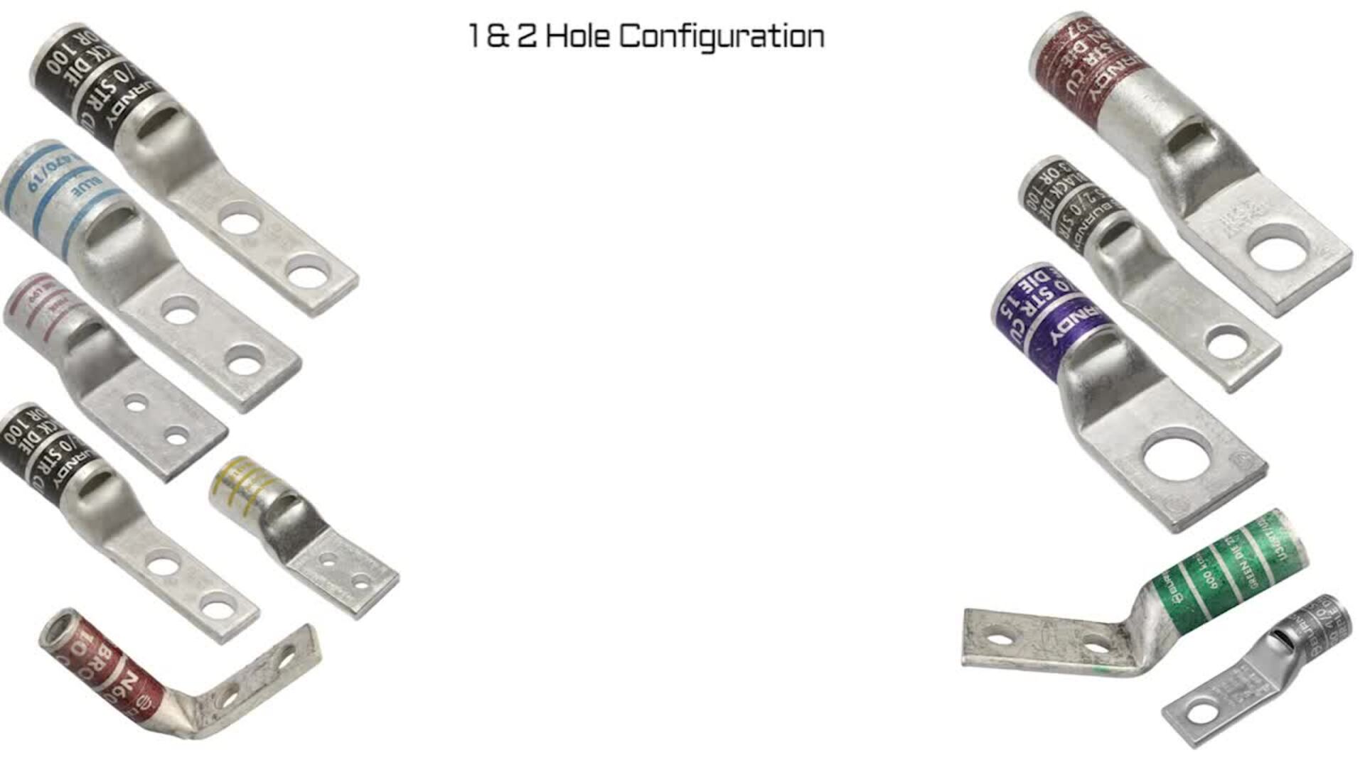 Burndy Extended line of Narrow Tongue Lugs
