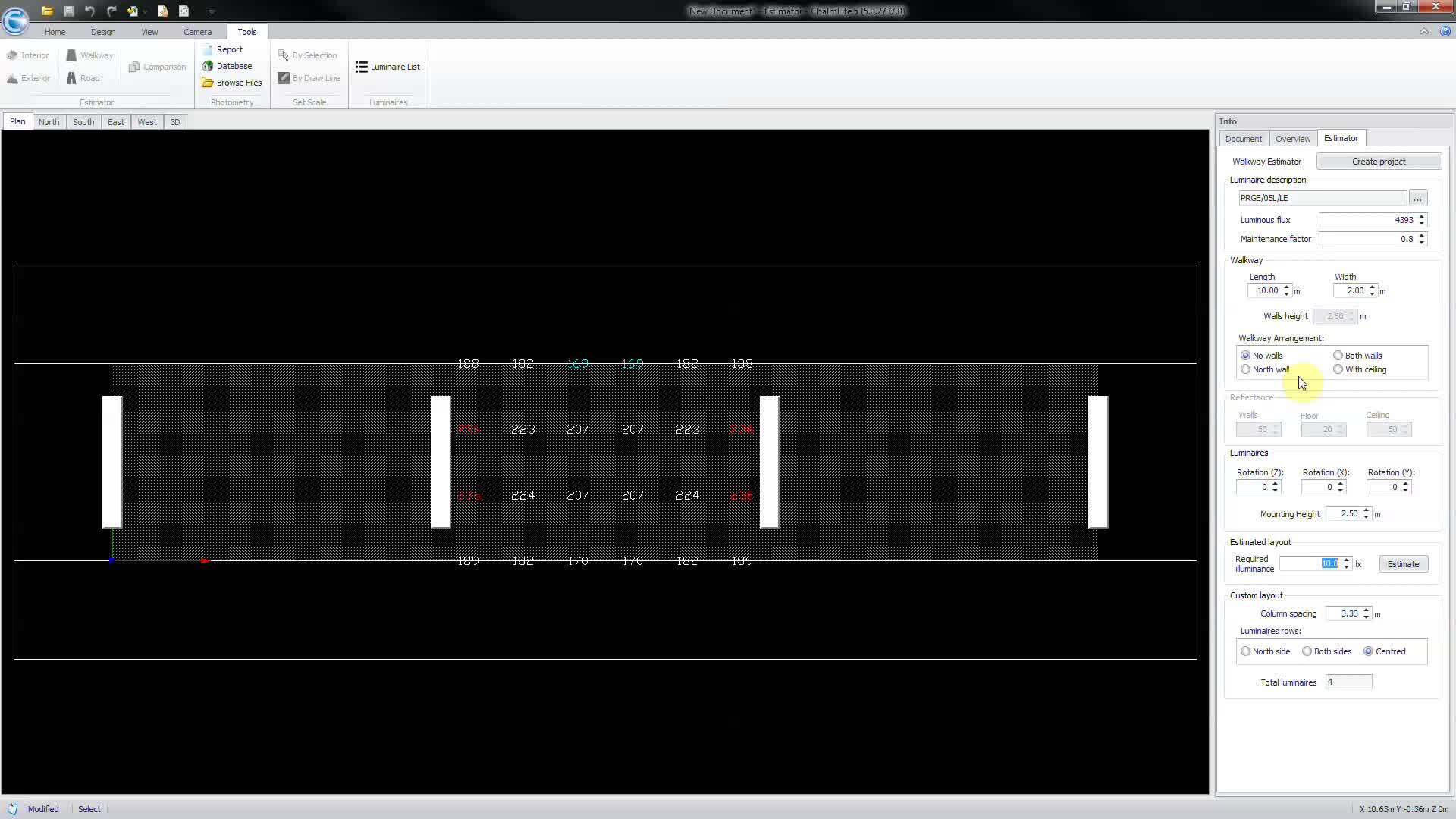 Chalmit Killark Victor V5 Lighting Software-Estimators Walkway