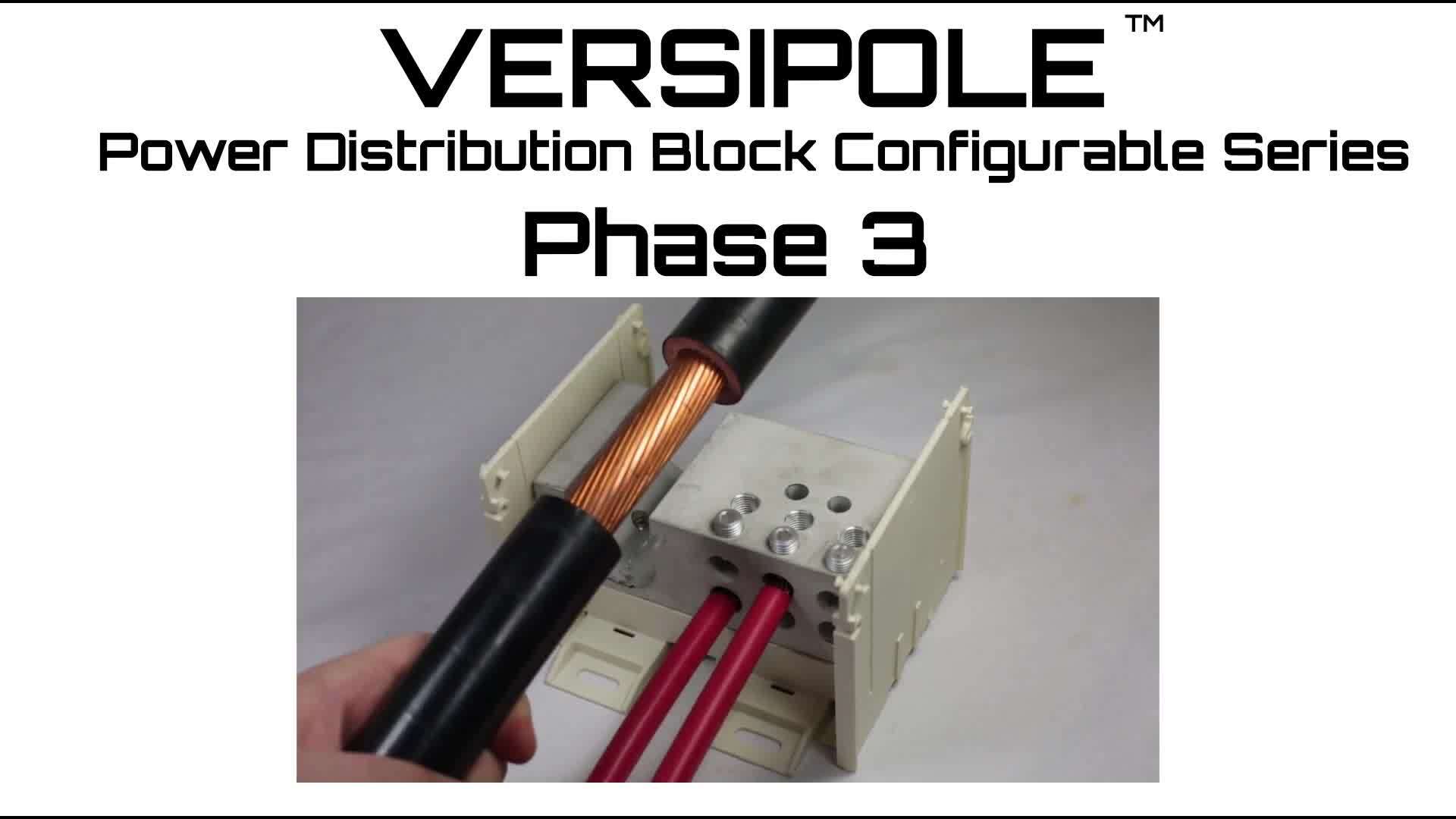 BURNDY Versipole Power Distribution Block Phase 3