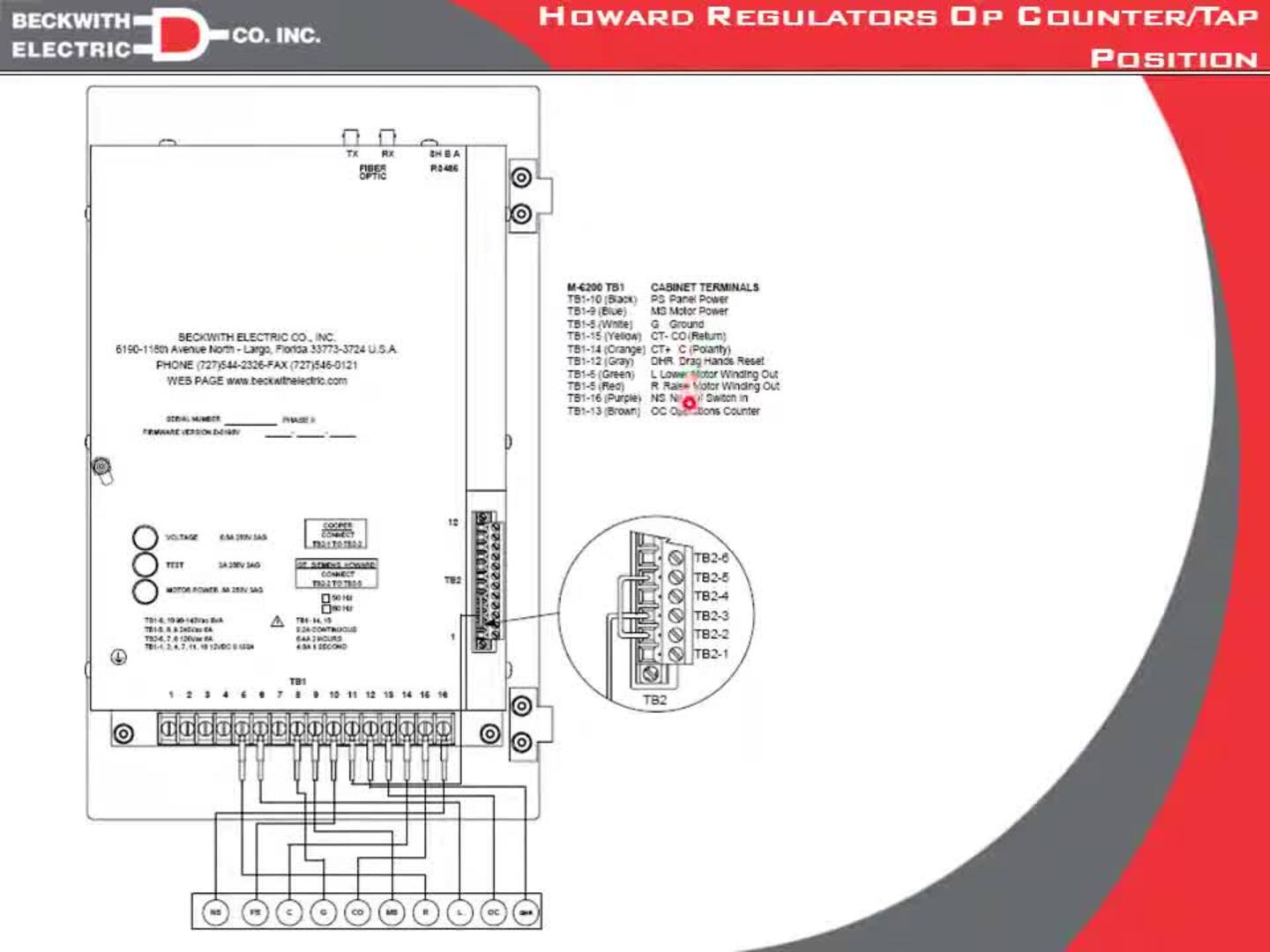 M-6200A Digital Voltage Regulator Control - Tap Position