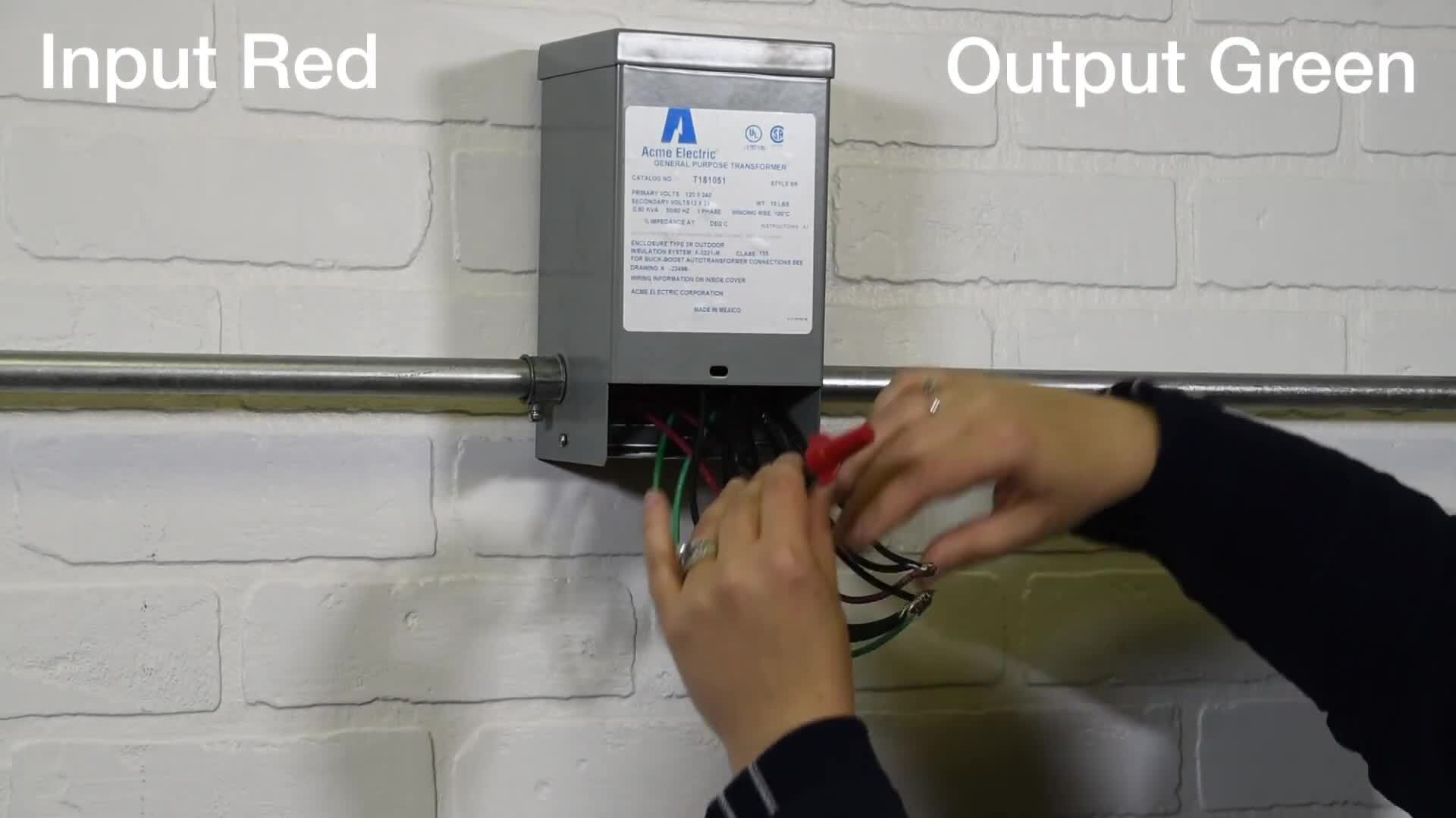 Acme Electric Single Phase Buck Boost Wiring Demo- Catalog Figure F