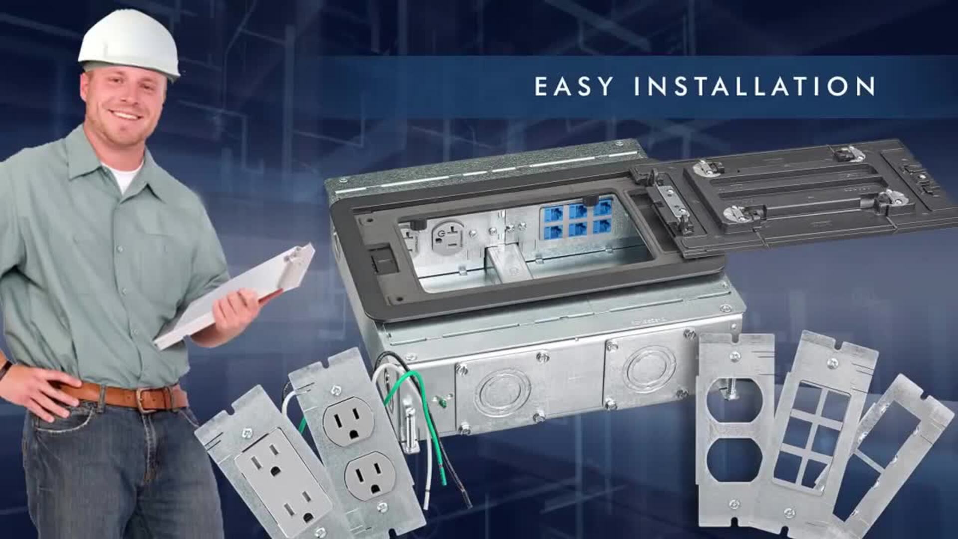 WDK SystemOne Recessed Floor Boxes