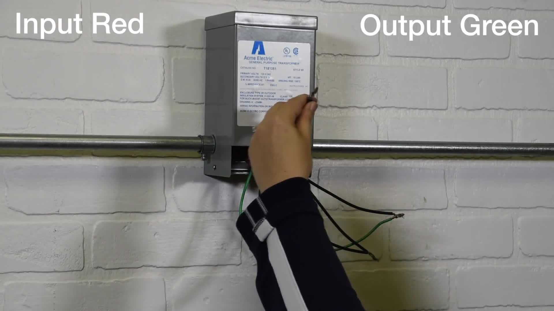 Acme Electric Single Phase Buck Boost Wiring Demo- Catalog Figure H
