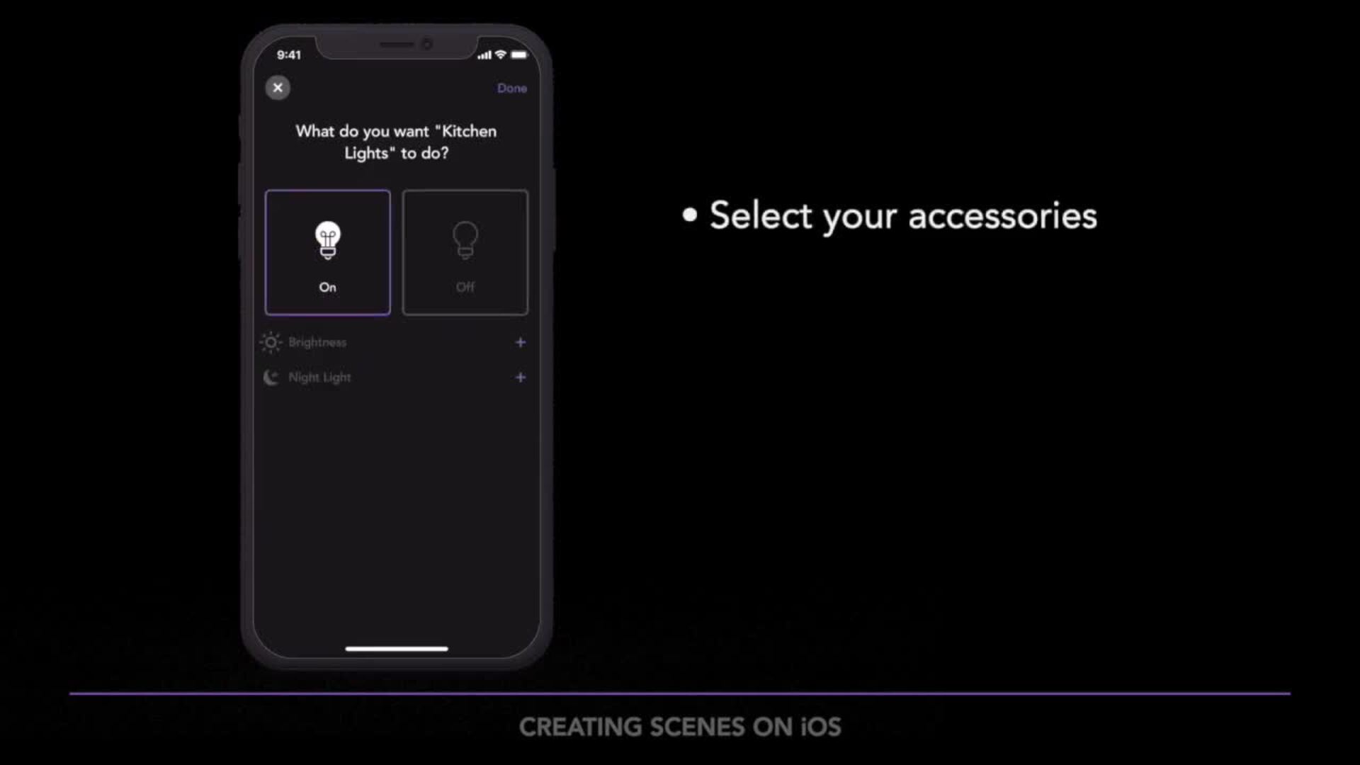 iDevices Tutorial Creating Scenes with the iDevices Connected app (iOS)