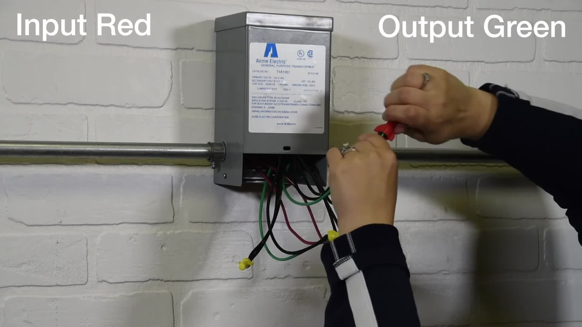 Acme Electric Single Phase Buck Boost Wiring Demo- Catalog Figure E