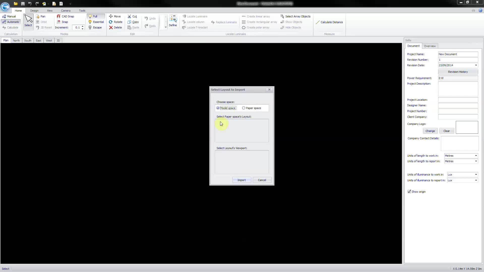 Chalmit Killark Victor V5 Lighting Software- Importing Drawings