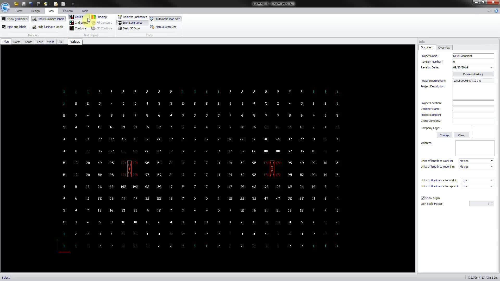 Chalmit Killark Victor V5 Lighting Software-Grid Display
