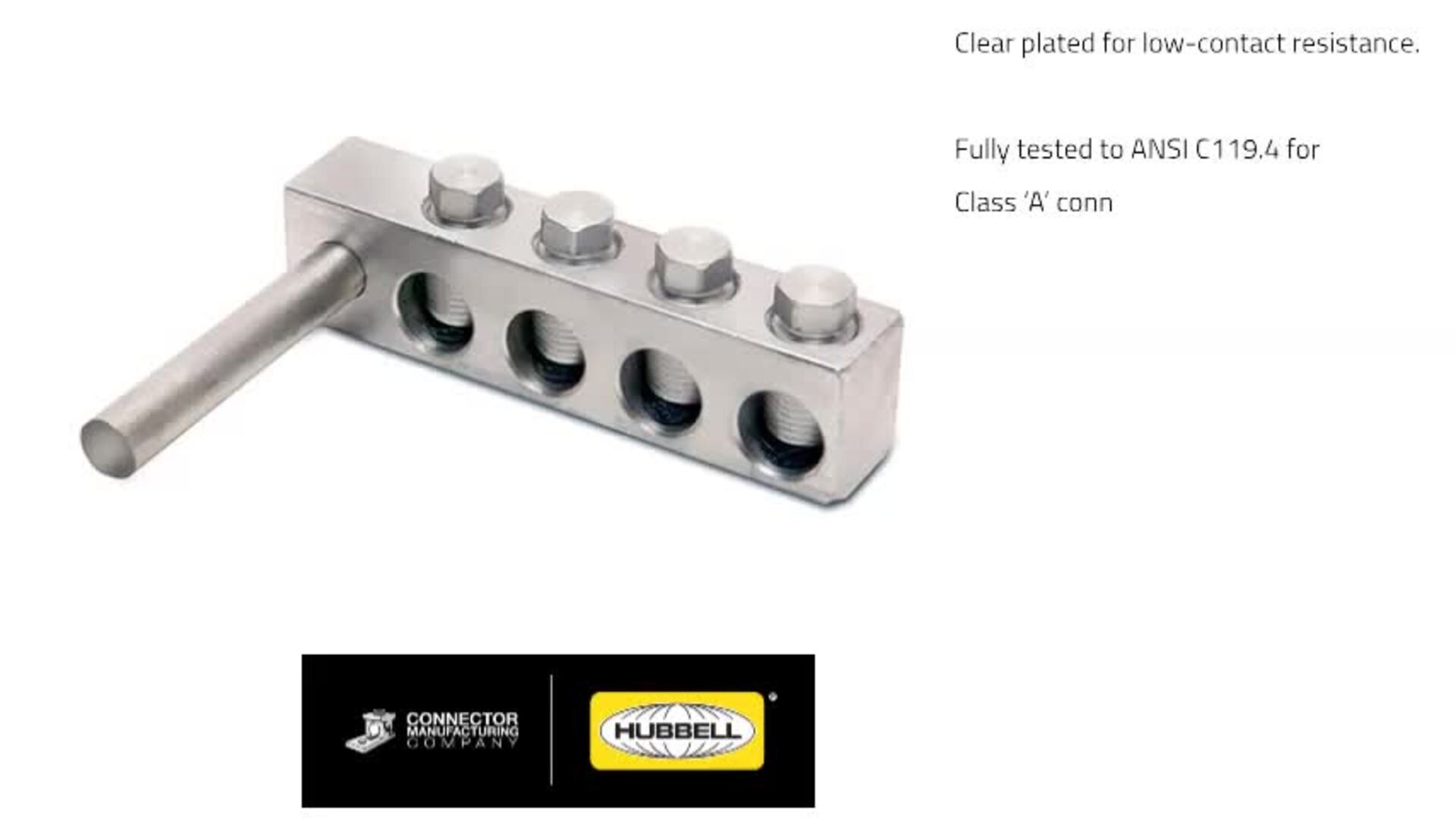 CMC Aluminum Mechanical Eyebolt Connector Blind Hole - NPB