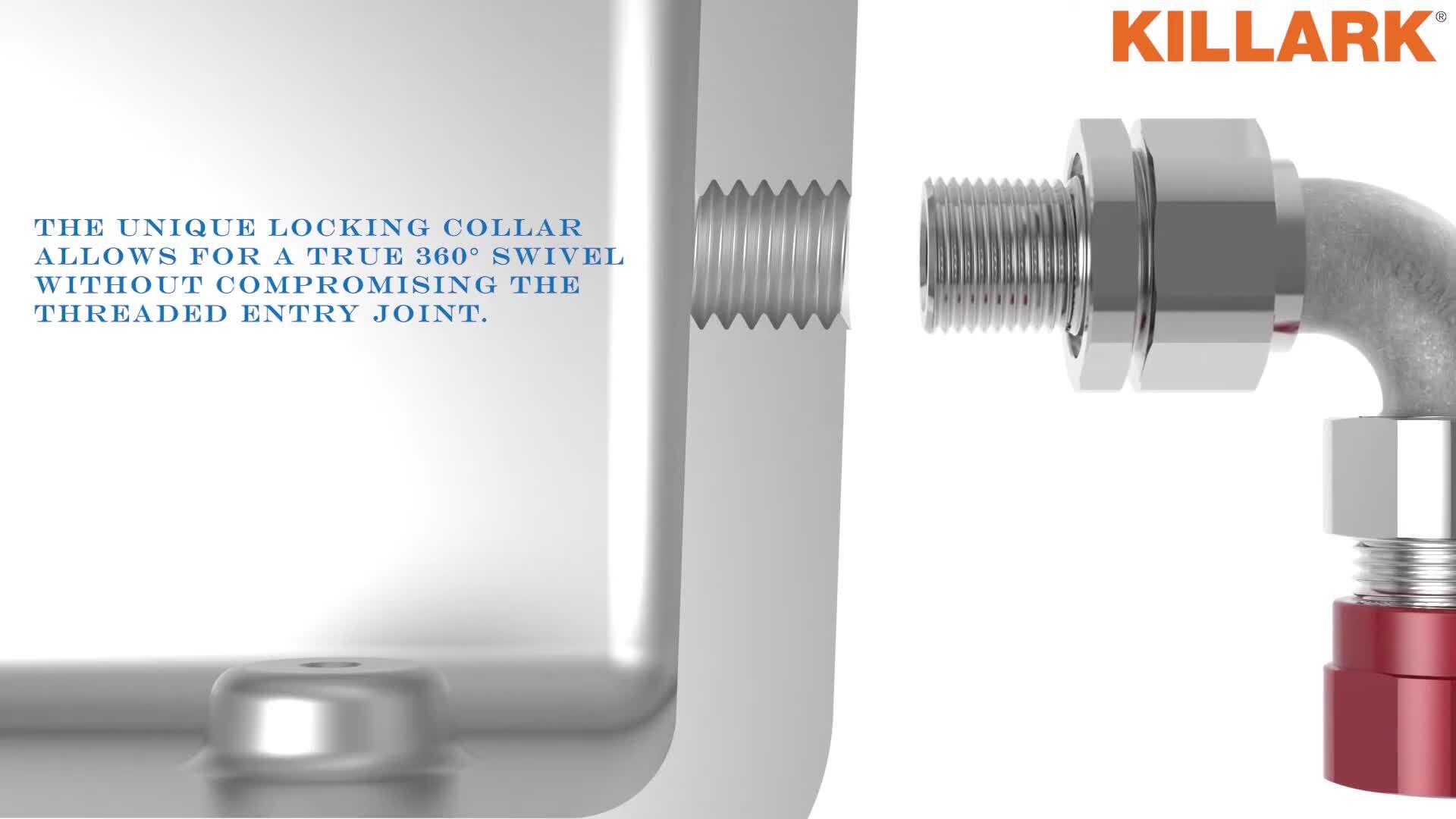 Killark MCXMC Cable Gland Series 3D Rendering