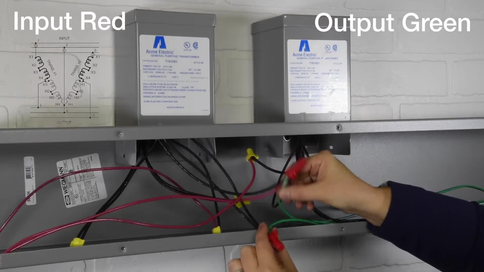 Acme Electric Buck Boost Transformers- FIGURE EE WIRING DEMO