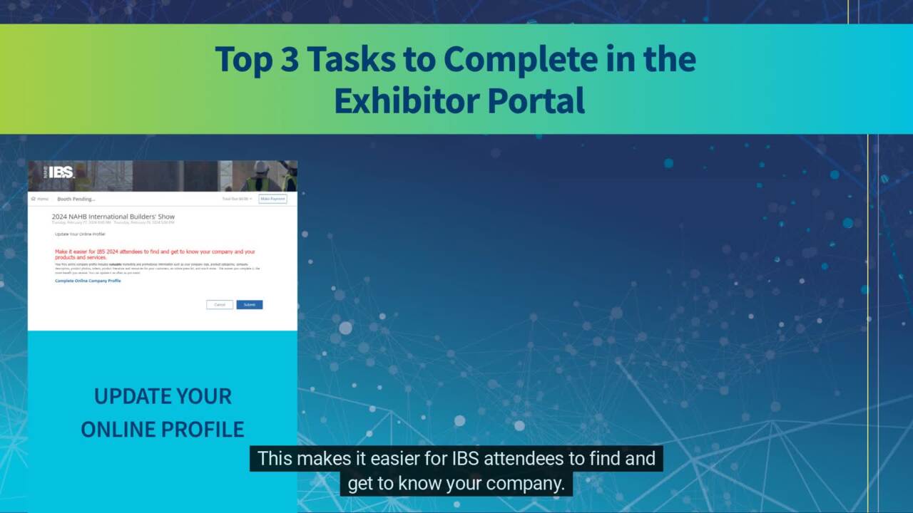Thumbnail for HOW TO USE YOUR IBS EXHIBITOR PORTAL