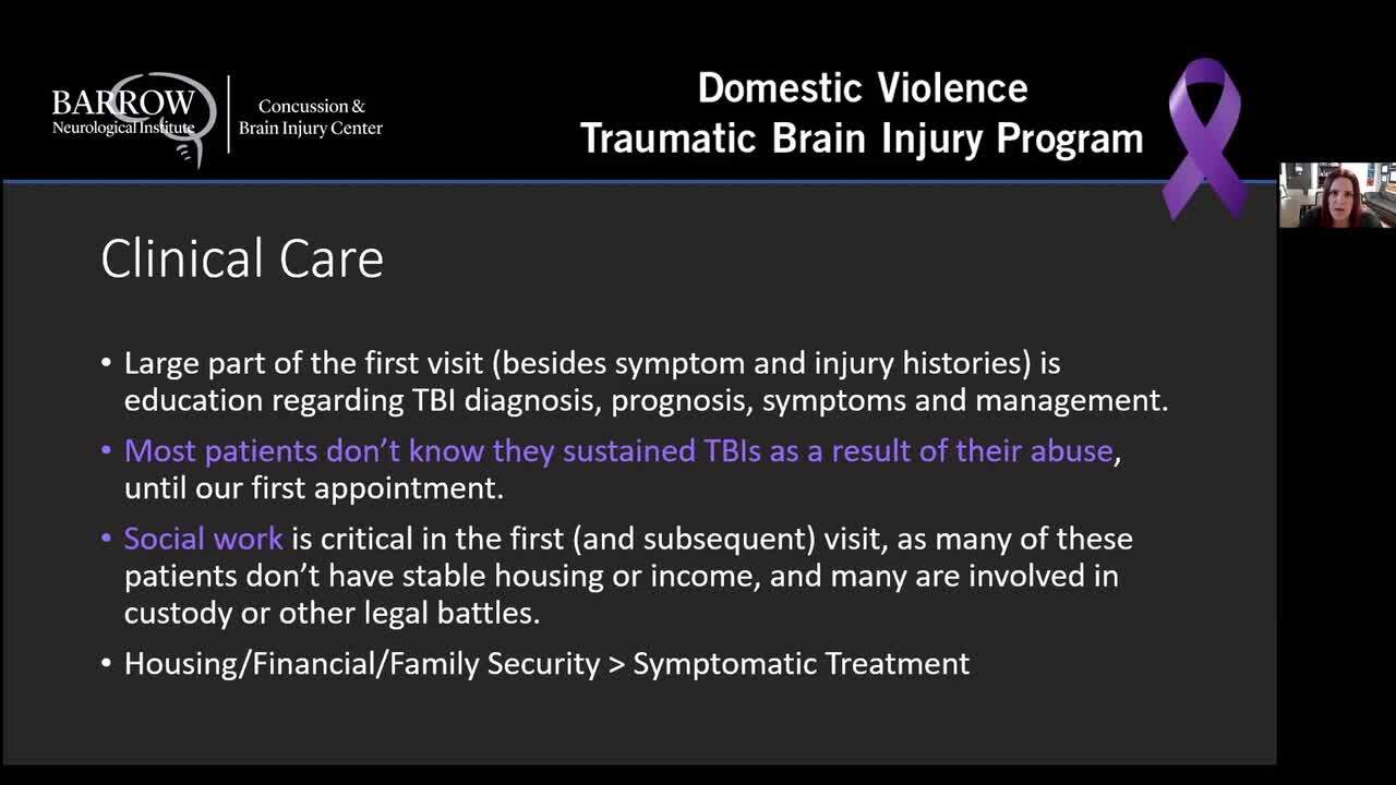 Barrow Domestic Violence Brain Injury Program Update