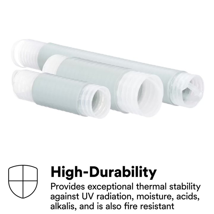 3M Cold Shrink Insulator Tube 8425-8 For 2-1/0 AWG Cable (35-50mm), Black EPDM - View #8