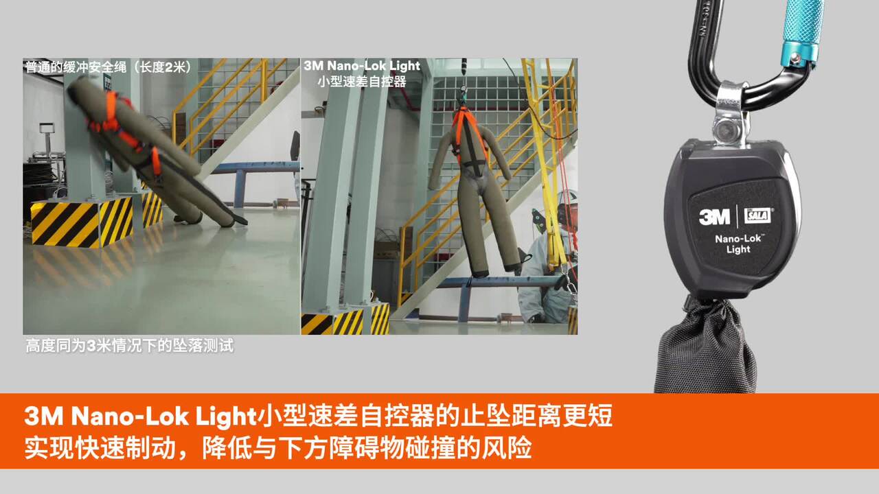3M™ DBI-SALA™ Nano-Lok™ Light 速差自控器, 3101765, 大钩, 单钩, 100 kg, 20 件/箱|  3M官方网站| 3M 中国
