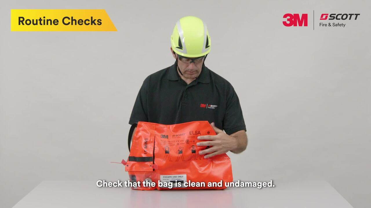 elsa ページ　SCO-110/CW 3M™ Scott™ ELSA Emergency Life Support Apparatus, 15 min, Standard