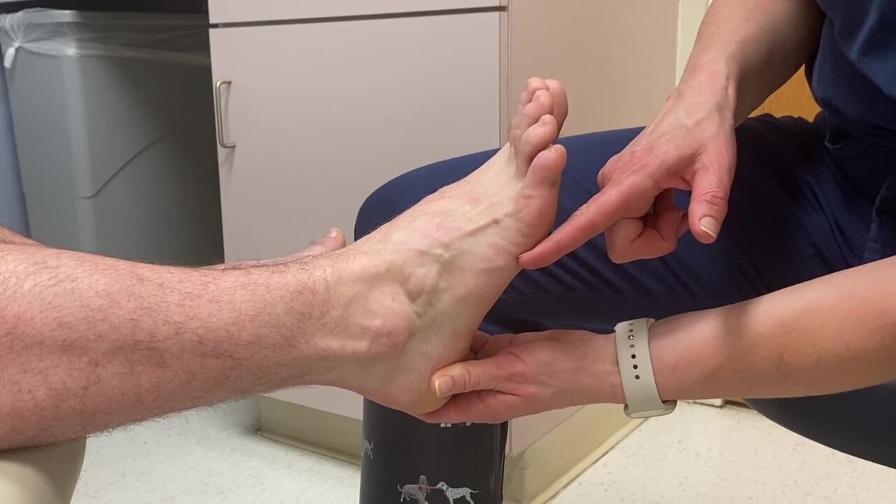 Test for Peroneal Subluxation