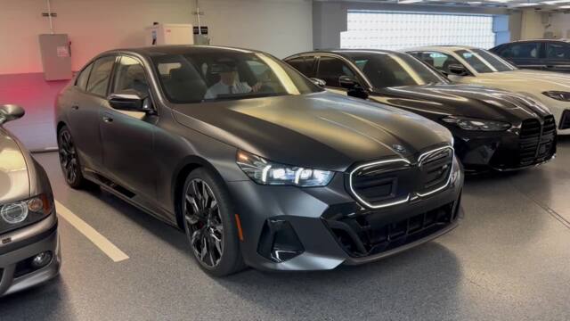 Photo of Sterling BMW - Newport Beach, CA, US. 2024 BMW i5 M60 being charged predelivery.