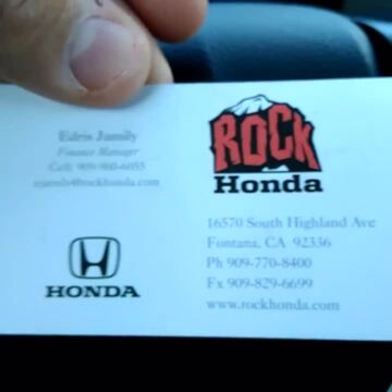 Photo of Rock Honda - Fontana, CA, US. Best deal EVER GO TO THIS GUY !!!!!!! I cant stress enough....BEST DEAAAL!!!
