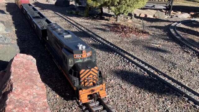 Railroad garden trains