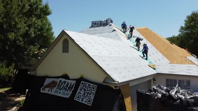 Photo of ROAM Roof & Solar - Belton, TX, US. Showing the ground nets for my flower beds
