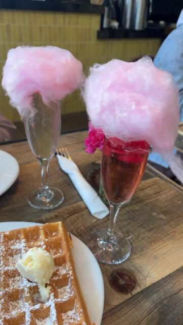 Cotton candy mimosas