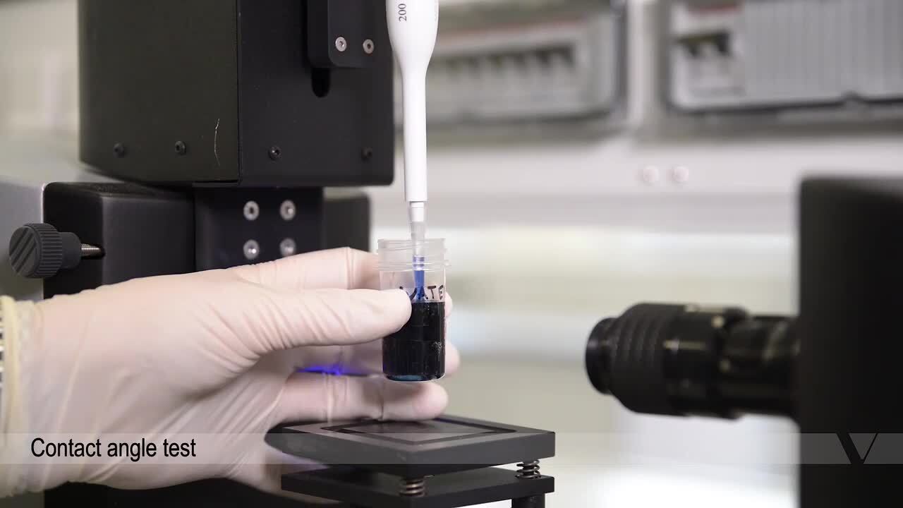 FOSECO - Enschede Contact angle test