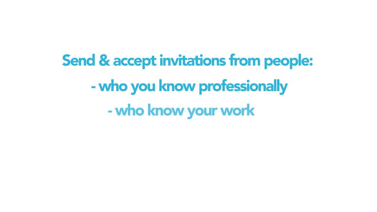 Receiving linkedin invitations