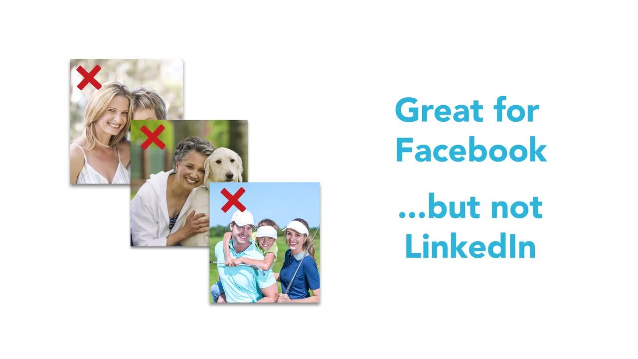 Professional profile photos on linkedin