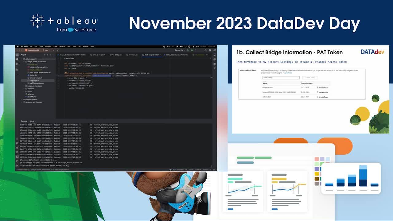 Video thumbnail for 2023 Nov DataDev Day - Unveiling the Future: Linux Containers and Automation of Tableau Bridge - Session 3