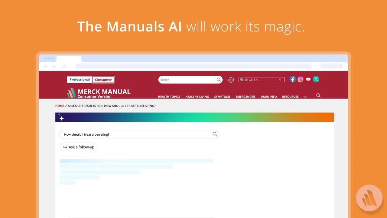 How to use the Manuals AI-enhanced search