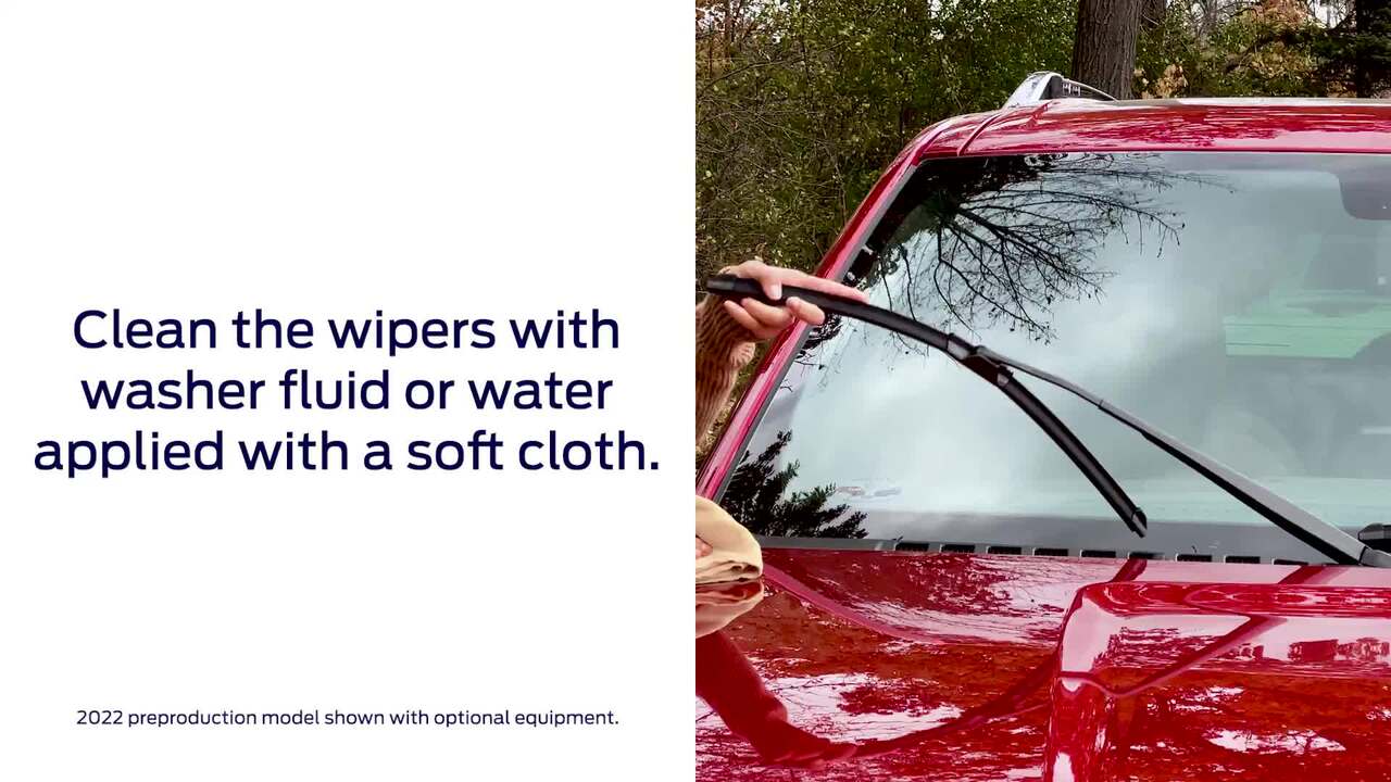 Cleaning The Windshield Wipers