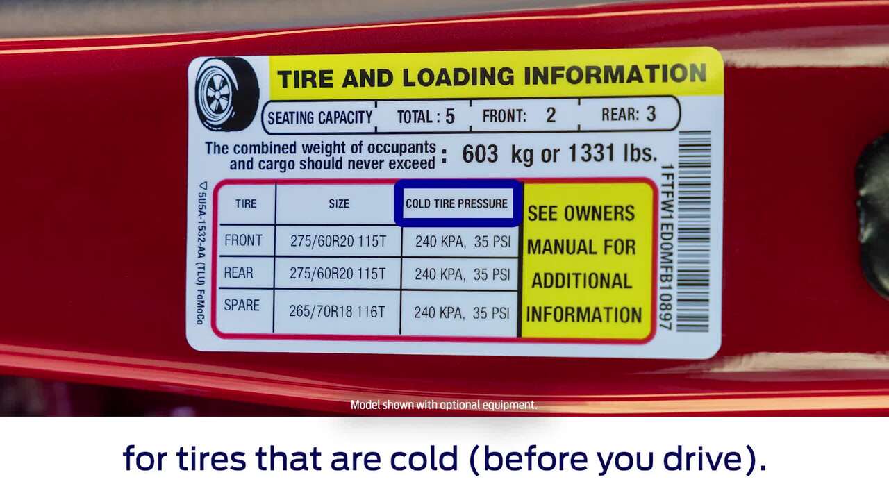 F-150 Find Your Tire Pressure Rating