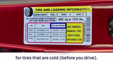 F-150 Find Your Tire Pressure Rating
