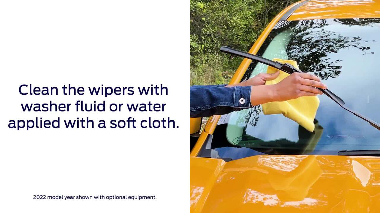 Cleaning The Windshield Wipers
