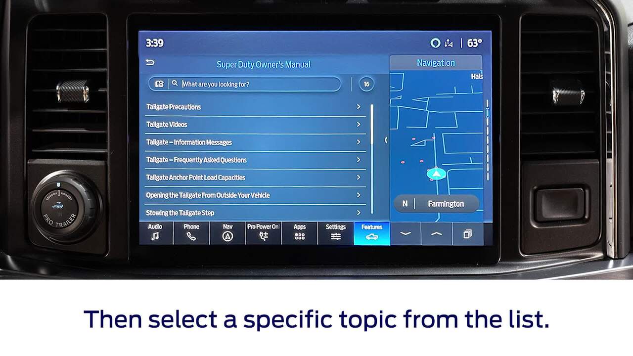How To Use The Digital OWNER’S Manual On The Ford Super DUTY® Truck