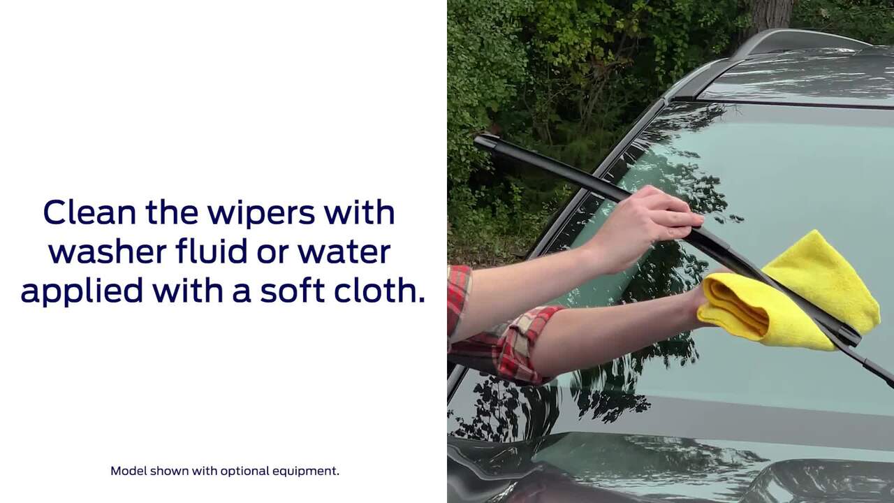 Cleaning The Windshield Wipers