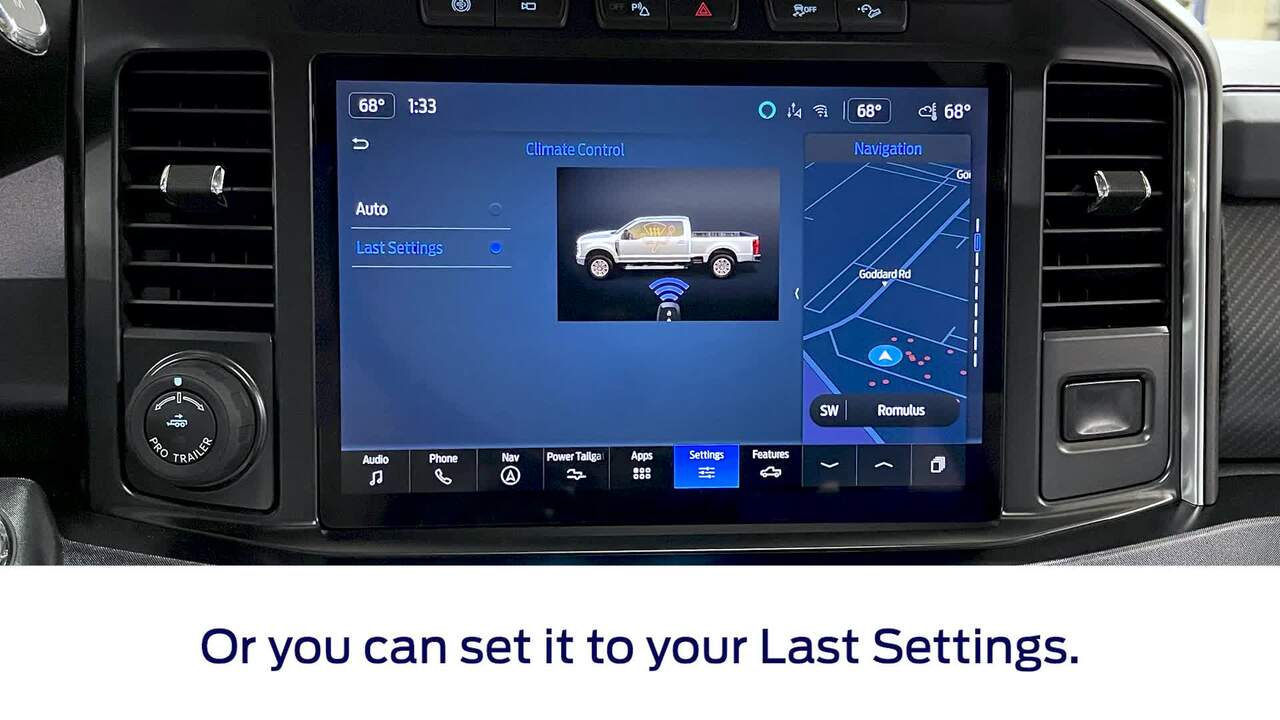 Remote Start Climate Controls On The Ford Super DUTY® Truck 