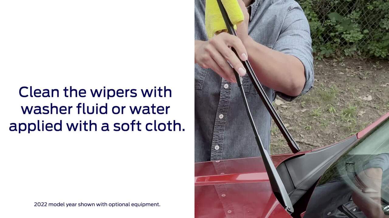 Cleaning The Windshield Wipers