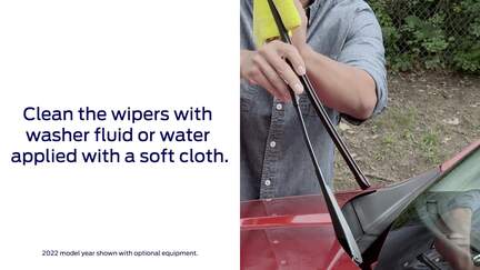 Cleaning The Windshield Wipers